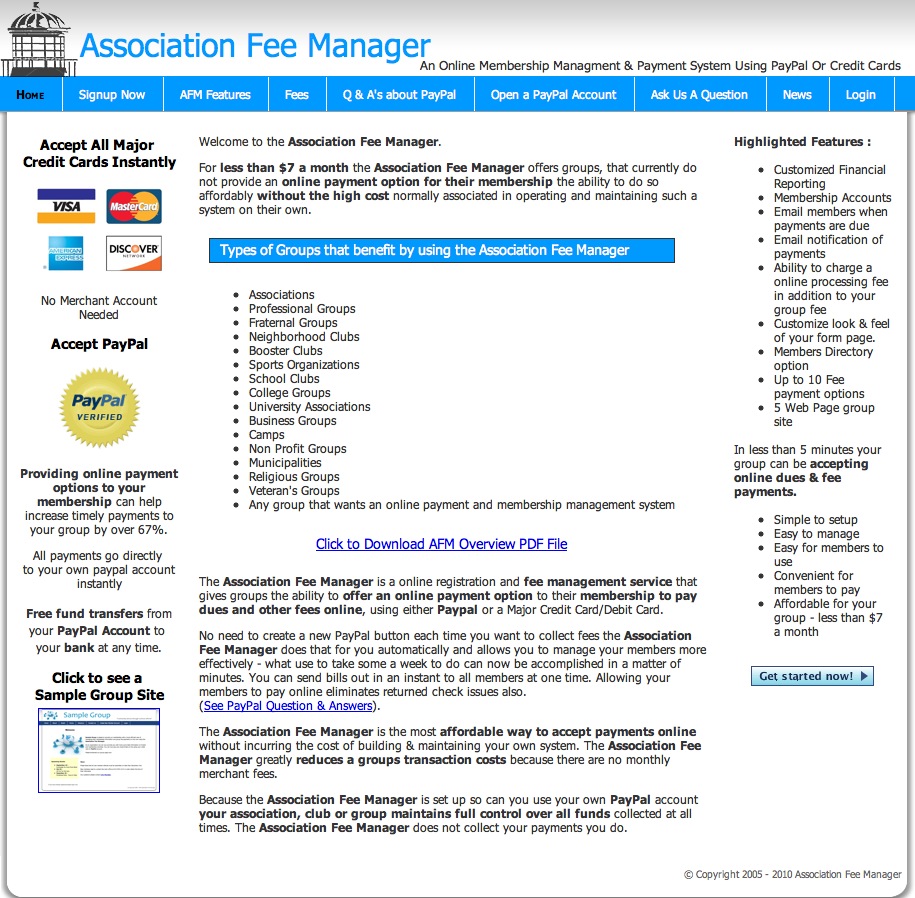 association fee manager